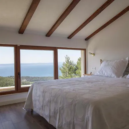 Stunning Views Hill Side With Infinity Pool & Indoor Floor Aquarium Villa Makarska
